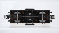 Märklin H0 Konvolut 1 Schotterwagen, 2 gedeckete Güterwagen, 1 offener Güterwagen mit Holzladung und Bremserhaus, 1 Niederbordwagen 2 achsig DB