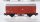 Märklin H0 Konvolut 1 Schotterwagen, 2 gedeckete Güterwagen, 1 offener Güterwagen mit Holzladung und Bremserhaus, 1 Niederbordwagen 2 achsig DB
