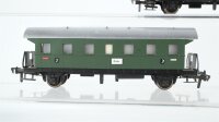 Fleischmann H0 Konvolut 2 Personenwagen 2. Kl., 1 Personenwagen 3. Kl.