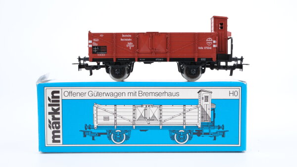 Märklin H0 4696 Offener Güterwagen mit Bremserhaus  O 10 der DRG