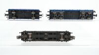 Märklin H0 Niederbordwagen 2-achsig, Niederbordwagen 4-achisg (Pustefix), Containertragwagen mit 2 Containern DB