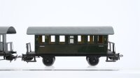 Märklin H0 Konvolut 2 Personenwagen 3. Kl., Personenwagen 2. Kl., Gepäckwagen Landesbahn