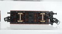 Lima H0 Konvolut 2 Niederbordwagen mir Bremserhaus (Thyssenrohr, Holzladung), Hochbordwagen mit Kohleladung, Niederbordwagen FS Italia/u.a. (Kupplungen fehlen z.T.)