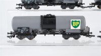 Fleischmann H0 Konvolut 4 Tankwagen 4-achisg (Haniel, BP) SBB-CFF
