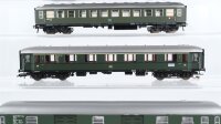 Fleischmann H0 Konvolut Abteilwagen 1. Kl., Personenwagen 1. Kl., Personenwagen 2. Kl., Gepäckwagen DB