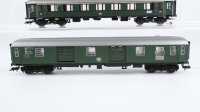 Fleischmann H0 Konvolut Abteilwagen 1. Kl., Personenwagen 1. Kl., Personenwagen 2. Kl., Gepäckwagen DB