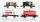 Märklin H0 Konvolut 3 Kesselwagen (Esso, Aral, Bahn-Feuerwehr), Weinfasswagen (Bordeaux) DB u.a. (Abnutzung, Kupplung fehlt)