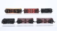 Unbekannt H0 Konvolut 1 Caboose , 5 Selbsentladewagen (Dixie Line, Utah Copper, Burlington Route) USA L&N/CB&Q/Southern Pacific u.a.