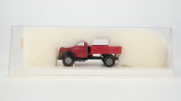 Brekina H0 4255 Magirus Mercur Rundhauber Pritsche dunkelrot