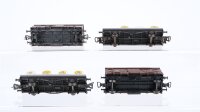 Liliput H0 Konvolut 2 geschlossene Güterwagen, 2 Behältertragwagen (Molkereiverband für Niederösterreich) ÖBB u.a. (Ladung unvollständig)