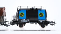 Unbekannt H0 Konvolut 2 Kesselwagen (MV), geschlossener Güterwagen mit Bremserhaus ÖBB