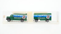 Brekina H0 7211 MAN Koffer-Hängerzug Bärenmarke
