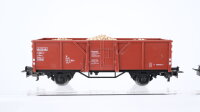 Märklin H0 Konvolut 1 offener Güterwagen mit Schüttgutladung, 1 offener Selbstentladewagen, 1 Schiebedachwagen, 2 achsig DB