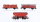 Märklin H0 Konvolut 1 offener Güterwagen mit Schüttgutladung, 1 offener Selbstentladewagen, 1 Schiebedachwagen, 2 achsig DB