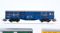 Electrotren H0 Konvolut 2 Viehtransportwagen 2 achsig, 1...