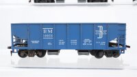 Unbekannt H0 Konvolut 4 US Selbstentladewagen 4 achsig „BM“ blau
