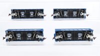 Unbekannt H0 Konvolut 4 US Selbstentladewagen 4 achsig „BM“ blau