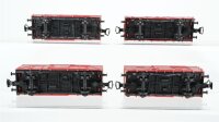 Roco H0 Konvolut 3 gedekte GÜterwagen, 1 offener Güterwagen, 2 achsig