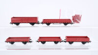 Roco H0 Konvolut 2 Niederbordwagen, 2 offene...