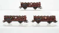 Piko H0 Konvolut 3 Säuretopfwagen mit Bremserhaus 2...