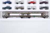 Märklin H0 47121 Autotransportwagen mit 8 Mercedes-Benz Fahrzeugen DB