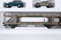 Märklin H0 47121 Autotransportwagen mit 8 Mercedes-Benz Fahrzeugen DB