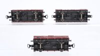 Roco H0 Konvolut 3 Klappdeckelwagen 2 achsig DB