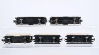 Märklin H0 Konvolut 3 Kühlwagen, 2 Kühlwagen mit Bremserhaus, 2 achsig DB/ u. a. (teilweise gealtert)