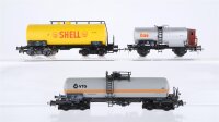 Schicht/Roco H0 Konvolut Tankwagen mit Bremserhaus 2...