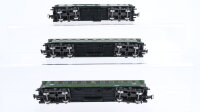 Märklin H0 Konvolut 2 Personenwagen 3. Klasse, 1 Packwagen 4 achsig DR