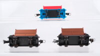 Trix H0 Konvolut 3 Kippmuldenwagen 2 achsig (2 Stück kupfer/ braun lackiert)
