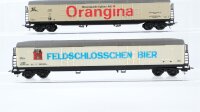 Lima H0 Konvolut 3 Kühlwagen 4 achsig (2x Orangina/ 1x Feldschlösschen Bier) SBB-CFF