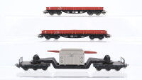 Märklin H0 Konvolut 2 Niederbordwagen 4-achisg,...