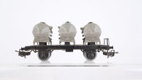 Märklin H0 Konvolut 2 Silowagen (Frankenzucker, Braunkohlestaub), 2 Kippmuldenwagen, Behältertragwagen DB u.a.