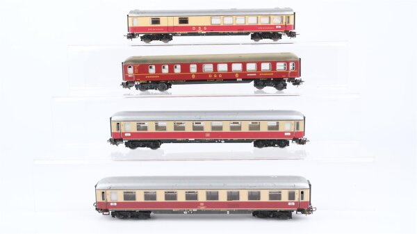 Märklin H0 Konvolut 2 Personenwagen 1. Kl., 2 Speisewagen (Mitropa u.a.) DB/DSG