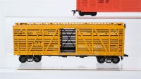 Unbekannt H0 Konvolut Viehtransportwagen (M-K-T), gedeckter Güterwagen (ann arbor railroad system), Rungenwagen (Union Pacific), Feuerwherzug (Caboose Fire Fighters) USA