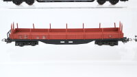 Unbekannt H0 Konvolut gedeckter Güterwagen 2-achisg, Klappdachwagen 2-achisg, Rungenwagen 4-achsig, Tiefladewagen 4-achisg DR u.a.
