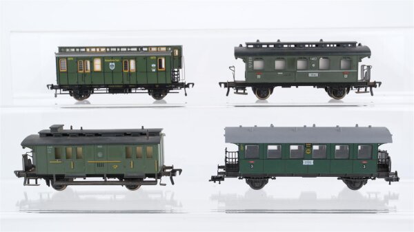 Fleischmann H0 Konvolut Postwagen, Donnerbüchse 3. Kl., Postwagen mit Bremserhaus DR