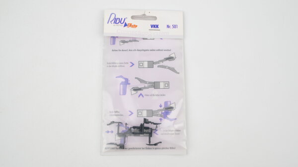 Rietze H0 501 RIBU Train Vorentkuppelnde Kurzkupplung (lila Verpackungsdesign)