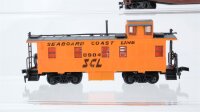 Roco H0 Konvolut US Caboose, Water Tank Car "Hinckley & Schmidt", Schwerlastwagen 4-achsig Seabord Coast Line/HSTX u.a.