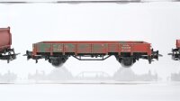 Märklin H0 Konvolut Niederbordwagen, Hochbordwagen DB (teilweise patiniert)