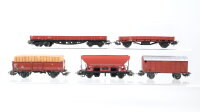 Märklin H0 Konvolut Sebstentladewagen, Hochbordwagen...
