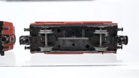 Märklin H0 Konvolut Sebstentladewagen, Hochbordwagen mit Holzladung, gedeckter Güterwagen, Rungenwagen, Niederbordwagen 4-achisg DB (Rungen fehlen)