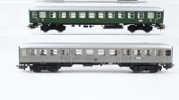 Märklin H0 Konvolut Silberling 2. Kl., Reisezugwagen 2. Kl., Schnellzugwagen 2. Kl., Abteilwagen 1. Kl. DB