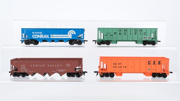 Unbekannt H0 Konvolut US Selbstentladewagen 4-achsig L.V./ CSXT/ UP/ Conrail
