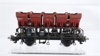 Märklin H0 Konvolut Muldenkippwagen, Rungenwagen DB (Abbrüche/ teilweise patiniert)