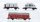 Märklin H0 Konvolut Silowagen "Franken Zucker", Viehtransportwagen, Behältertragwagen mit Bremserhaus "Von Haus zu Haus" DB