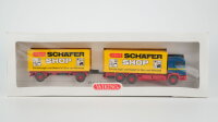 Wiking H0 47150 MAN Koffer-Fernlastzug Schäfer Shop