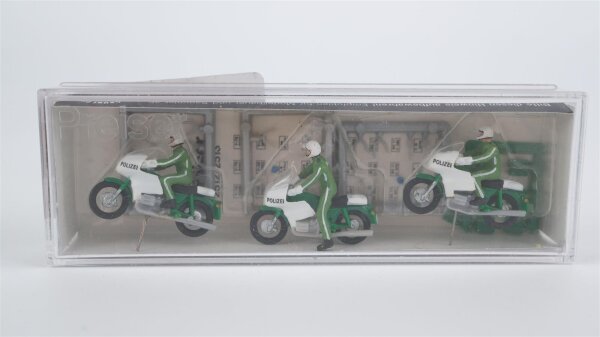 Preiser H0 10489 Kradfahrer Polizei