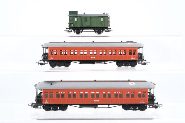 Electrotren H0 Konvolut Personenwagen 2. Kl. 4-achsig, Postwagen M.Z.A